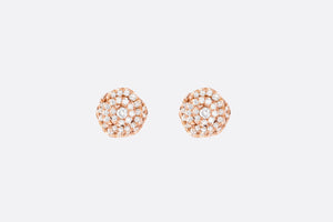 Small Rose Dior Couture Earrings • Pink Gold and Diamonds