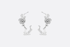 Rose Dior Bagatelle Earrings • 18K White Gold and Diamonds