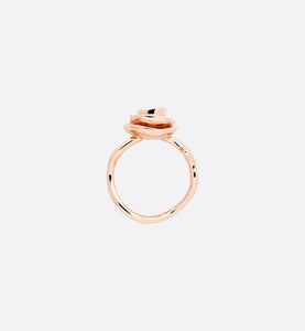 Large Rose Dior Couture Ring • Pink Gold and Diamonds