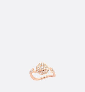 Small Rose Dior Couture Ring • Pink Gold and Diamonds