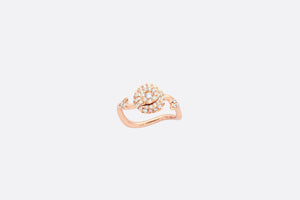 Small Rose Dior Couture Ring • Pink Gold and Diamonds