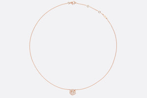 Small Rose Dior Couture Necklace • Pink Gold and Diamonds