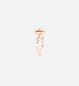 Small Rose Dior Couture Ring • Pink Gold and Diamonds