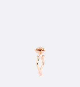 Small Rose Dior Couture Ring • Pink Gold and Diamonds