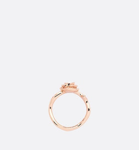 Small Rose Dior Couture Ring • Pink Gold and Diamonds