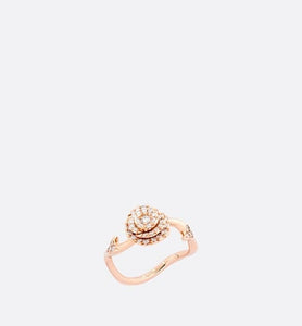 Small Rose Dior Couture Ring • Pink Gold and Diamonds