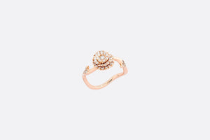 Small Rose Dior Couture Ring • Pink Gold and Diamonds