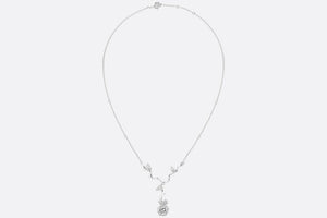 Medium Rose Dior Bagatelle Necklace • 18K White Gold and Diamonds