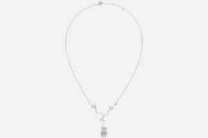 Medium Rose Dior Bagatelle Necklace • 18K White Gold and Diamonds