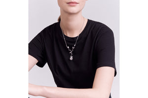 Medium Rose Dior Bagatelle Necklace • 18K White Gold and Diamonds