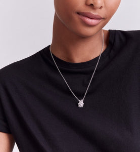 Small Rose Dior Bagatelle Necklace • 18K White Gold and Diamonds