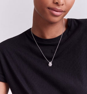 Small Rose Dior Bagatelle Necklace • 18K White Gold and Diamonds