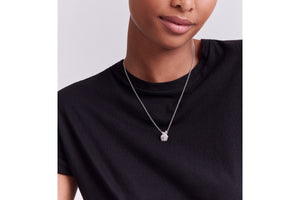 Small Rose Dior Bagatelle Necklace • 18K White Gold and Diamonds