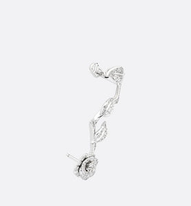 Rose Dior Bagatelle Earring • 18K White Gold and Diamonds