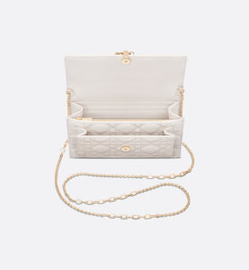 Lady Dior Chain Pouch • Latte Cannage Lambskin