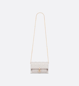 Lady Dior Chain Pouch • Latte Cannage Lambskin