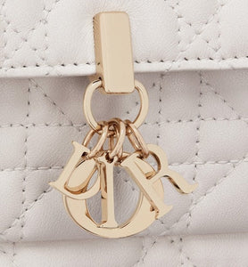 Lady Dior Chain Pouch • Latte Cannage Lambskin