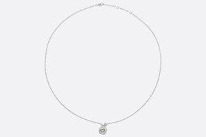 Small Rose Dior Bagatelle Necklace • 18K White Gold and Diamonds