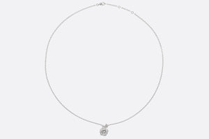 Small Rose Dior Bagatelle Necklace • 18K White Gold and Diamonds