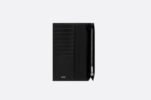 Vertical Long Wallet • Black Dior Oblique Jacquard