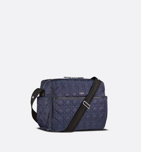 Changing Bag • Navy Blue Cannage Technical Canvas