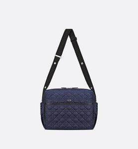 Changing Bag • Navy Blue Cannage Technical Canvas