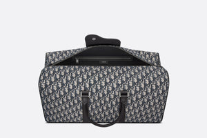 Dior Lingot 50 Bag • Beige and Black Dior Oblique Jacquard