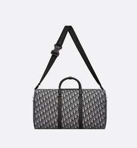 Dior Lingot 50 Bag • Beige and Black Dior Oblique Jacquard