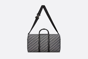 Dior Lingot 50 Bag • Beige and Black Dior Oblique Jacquard