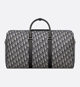 Dior Lingot 50 Bag • Beige and Black Dior Oblique Jacquard
