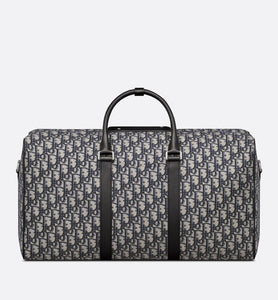 Dior Lingot 50 Bag • Beige and Black Dior Oblique Jacquard