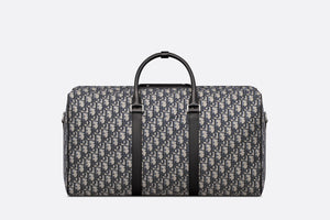 Dior Lingot 50 Bag • Beige and Black Dior Oblique Jacquard