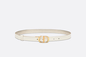 30 Montaigne Reversible Belt • Gold-Tone and Latte Smooth Calfskin, 20 MM