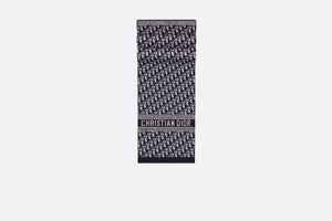 Dior Oblique Scarf • Navy Blue Technical Cashmere