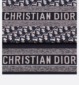 Dior Oblique Scarf • Navy Blue Technical Cashmere
