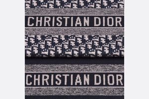 Dior Oblique Scarf • Navy Blue Technical Cashmere
