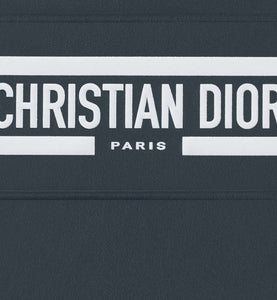 Dior Vibe Cover for iPhone 13 Pro with Cord • Blue Calfskin