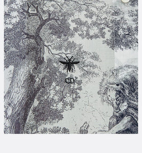 Long Blouse • White Toile de Jouy Cotton Voile