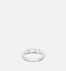 Dio(r)evolution Ring • Palladium-Finish Metal and White Crystals