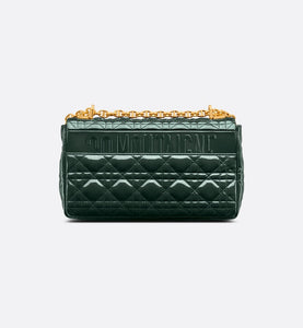 Medium Dior Caro Bag • Cypress Green Patent Cannage Calfskin
