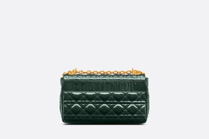Medium Dior Caro Bag • Cypress Green Patent Cannage Calfskin