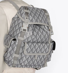 Dior Hit the Road Backpack • Dior Gray CD Diamond Canvas
