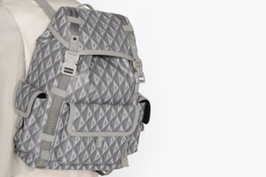 Dior Hit the Road Backpack • Dior Gray CD Diamond Canvas
