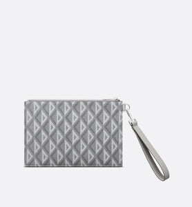 A5 Pouch • Dior Gray CD Diamond Canvas
