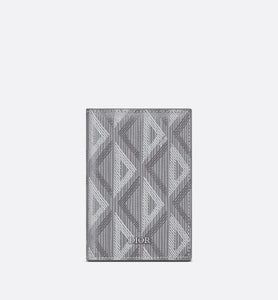 Bi-Fold Card Holder • Dior Gray CD Diamond Canvas