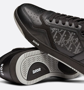 B27 Low-Top Sneaker • Black Dior Oblique Galaxy Leather with Smooth Calfskin and Suede