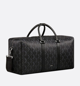 Dior Lingot 50 Duffle Bag • Black CD Diamond Canvas