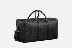 Dior Lingot 50 Duffle Bag • Black CD Diamond Canvas