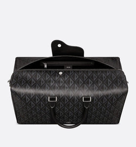 Dior Lingot 50 Duffle Bag • Black CD Diamond Canvas