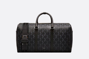 Dior Lingot 50 Duffle Bag • Black CD Diamond Canvas